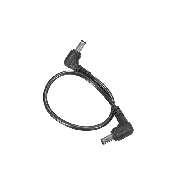 Dual 5.5 X 2.1mm Male Right Angle DC Power Cable